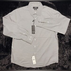 Jones New York Men's Micro-Pattern Button-Down Shirt - Gray